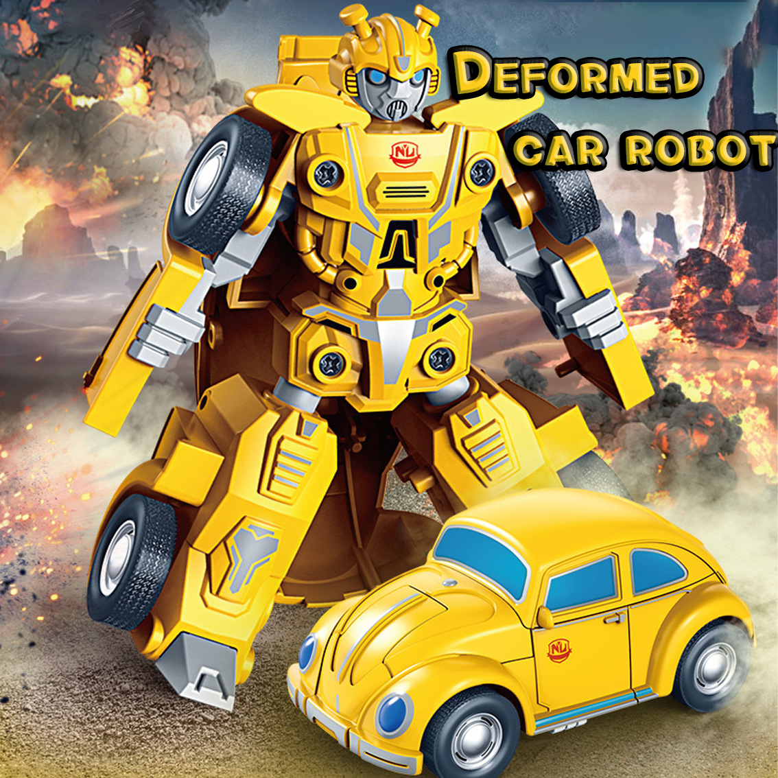 Kids Toys Vintage - Transforming car robot, transforming vintage car