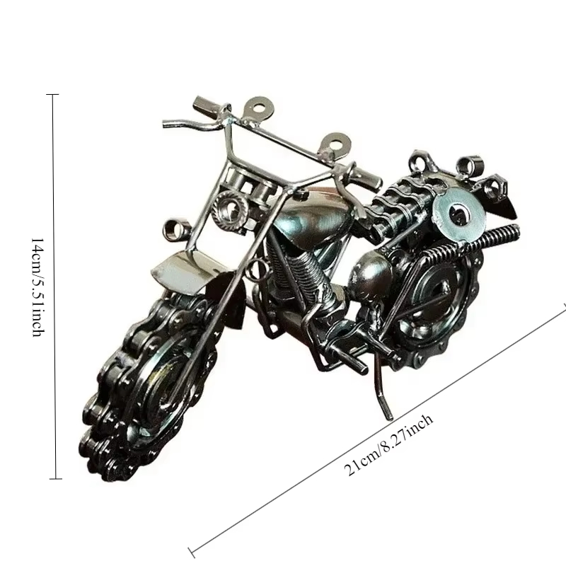 Kids Toys Vintage - Motorcycle Model Retro Motor Figurine Iron