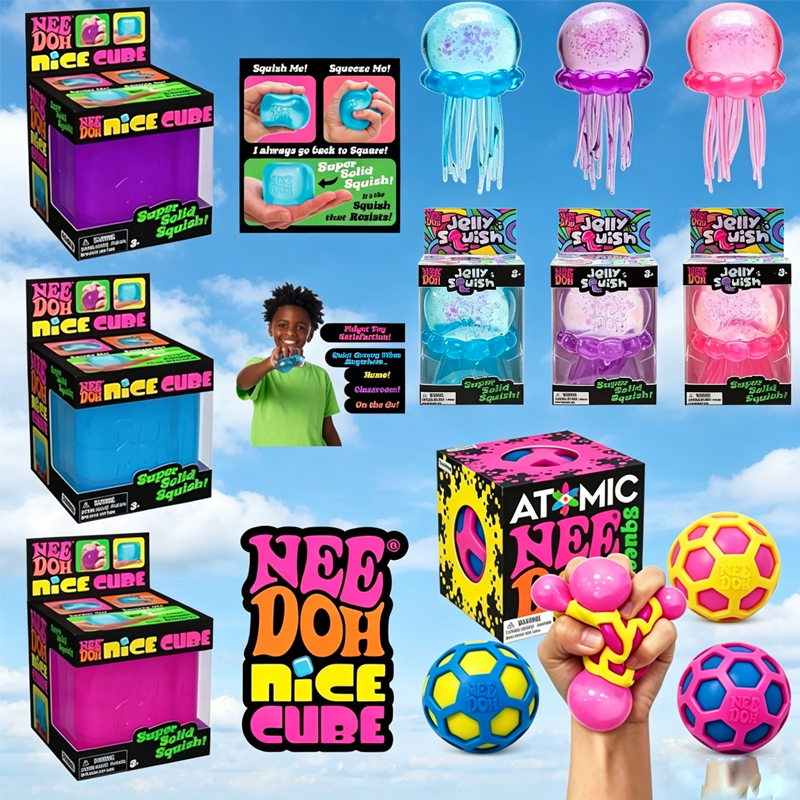 Sensory Fidget Toys - NeeDoh Squishy Schylling Atomic Stress Relief/;
