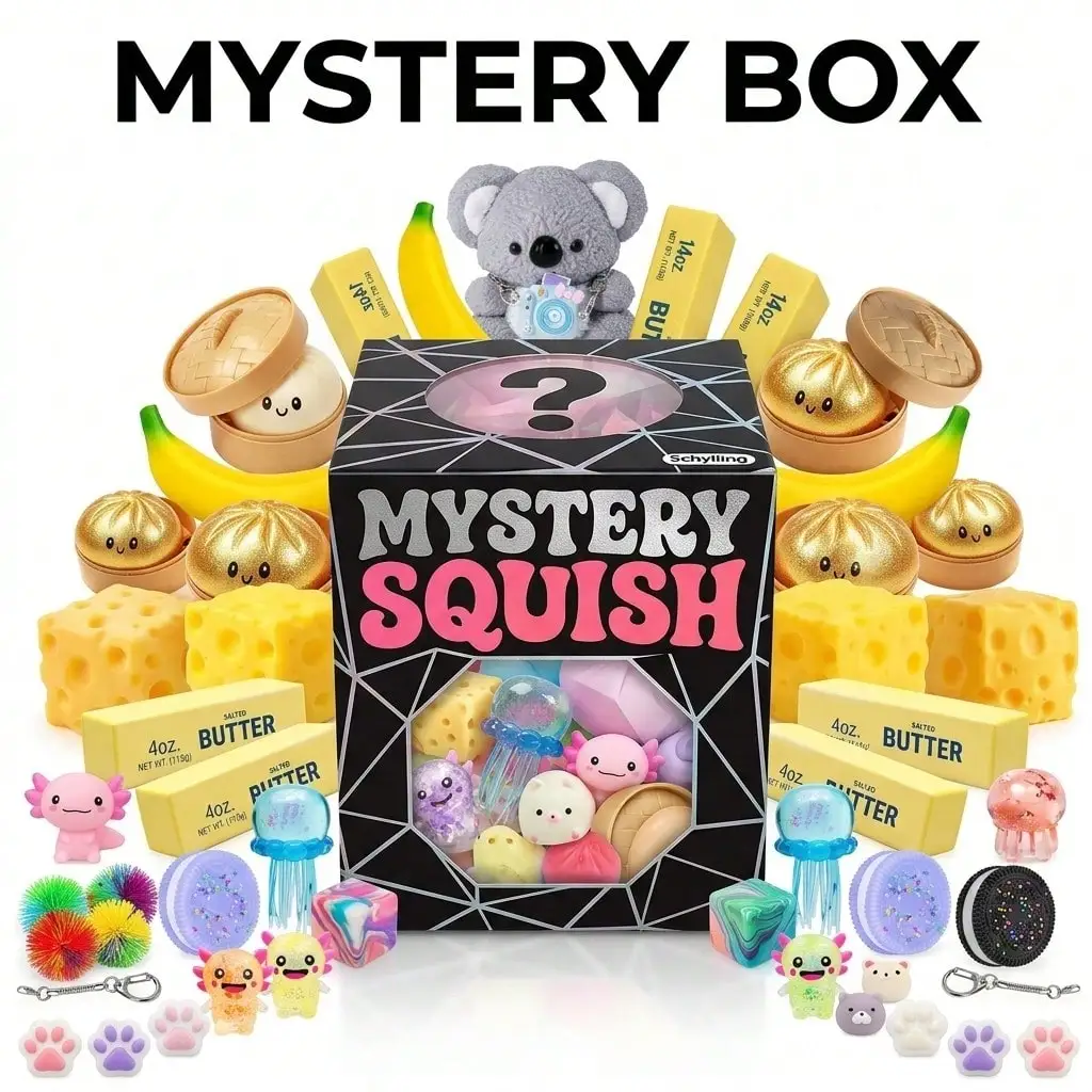 Sensory Fidget Toys - 100Pcs Slow Rebound Squishy Squeeze Fidget