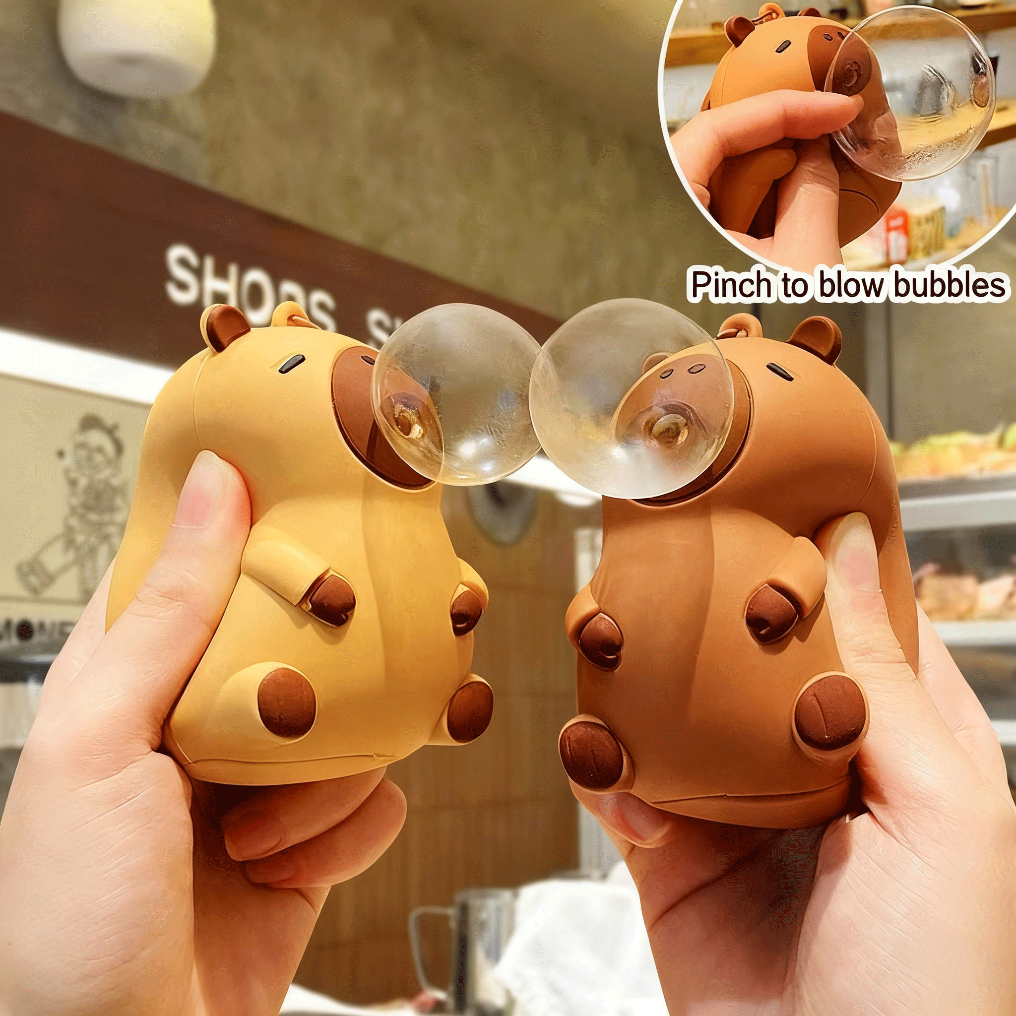 Kids Toys Return Gift - Capybara Doll Pinch Pendant Toys Squeeze