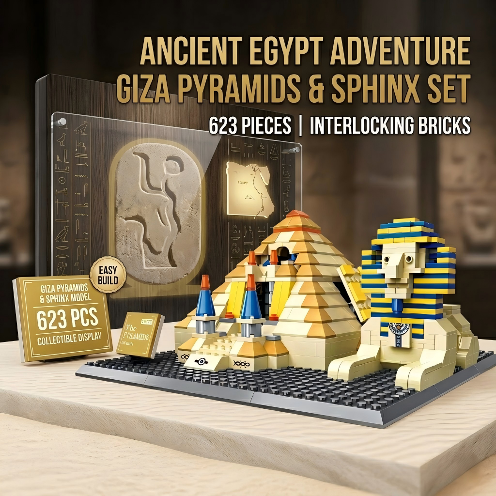 Kids Toys Egypt - 623pcs Egypt Pyramid Building Blocks DIY