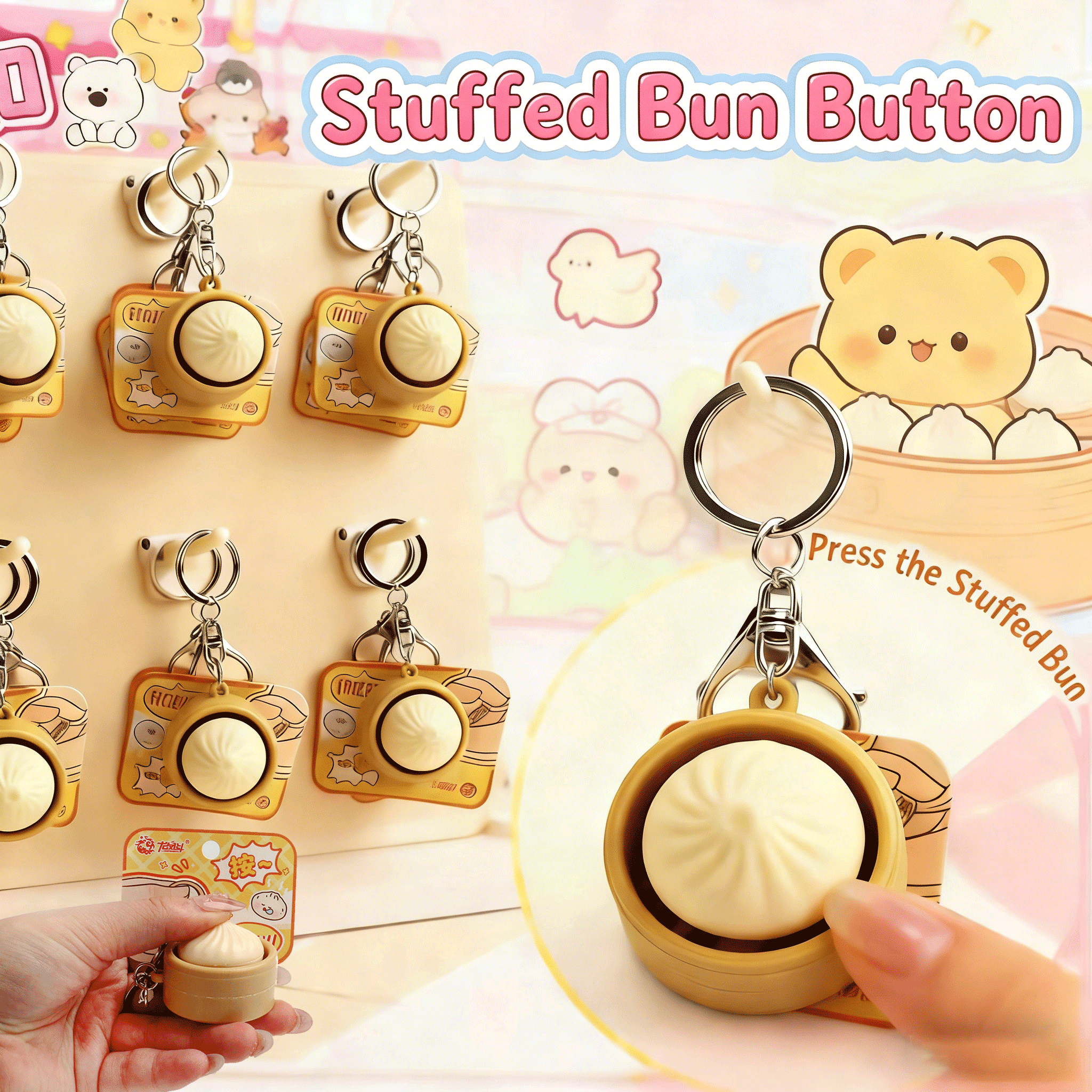 Mini Squishy Dumplings Button  - Kids Toys Return Gift recensie en prijs