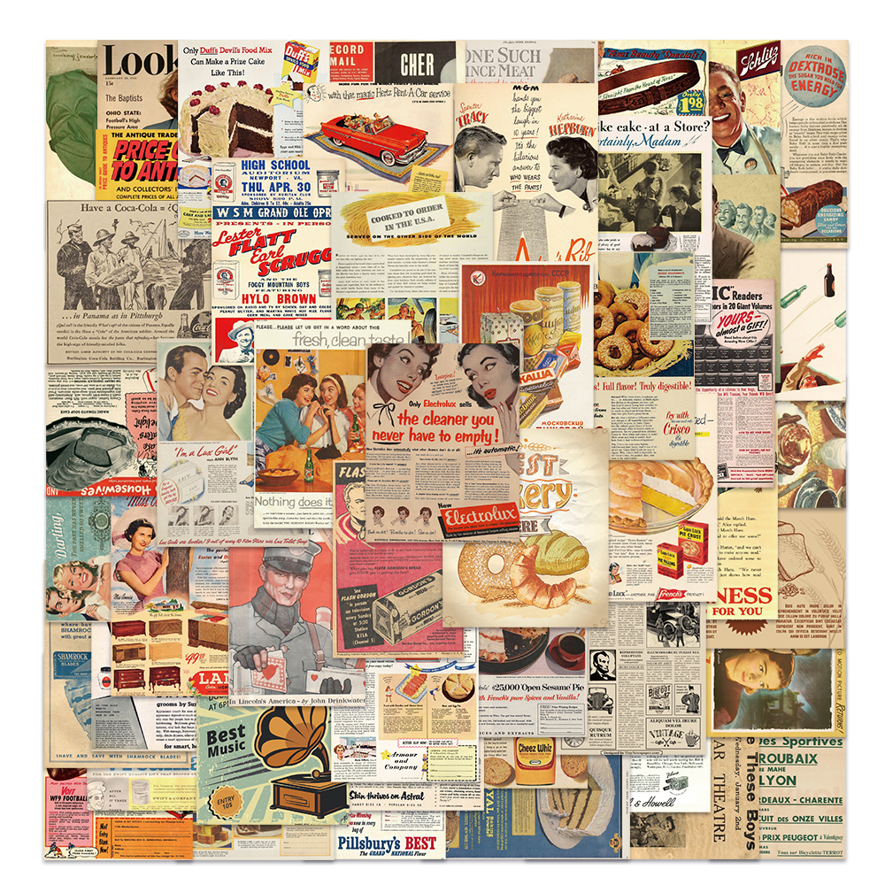 50PCS Vintage Newspaper Retro  - Kids Toys Vintage recensie en prijs
