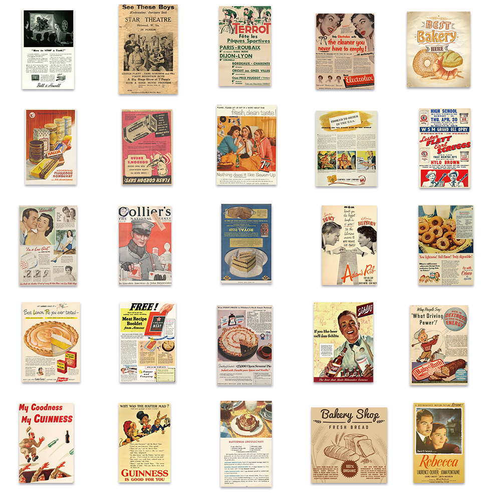 50PCS Vintage Newspaper Retro  - Kids Toys Vintage recensie en prijs