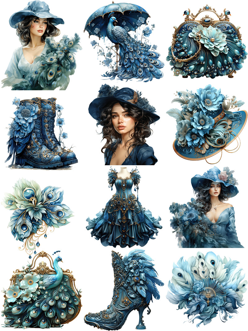 Victoria Peacock Blue Stickers - Kids Toys Victoria recensie en prijs