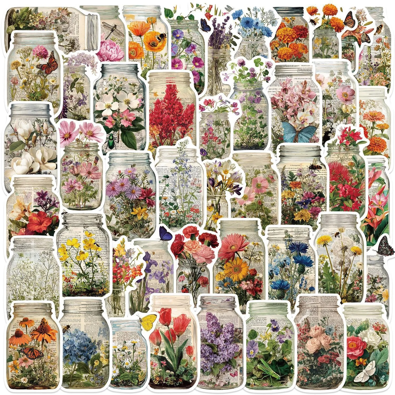 50pcs Vintage Bottle Flower St - Kids Toys Vintage recensie en prijs