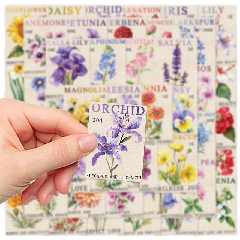 50PCS Vintage Flower Postage S - Kids Toys Vintage recensie en prijs
