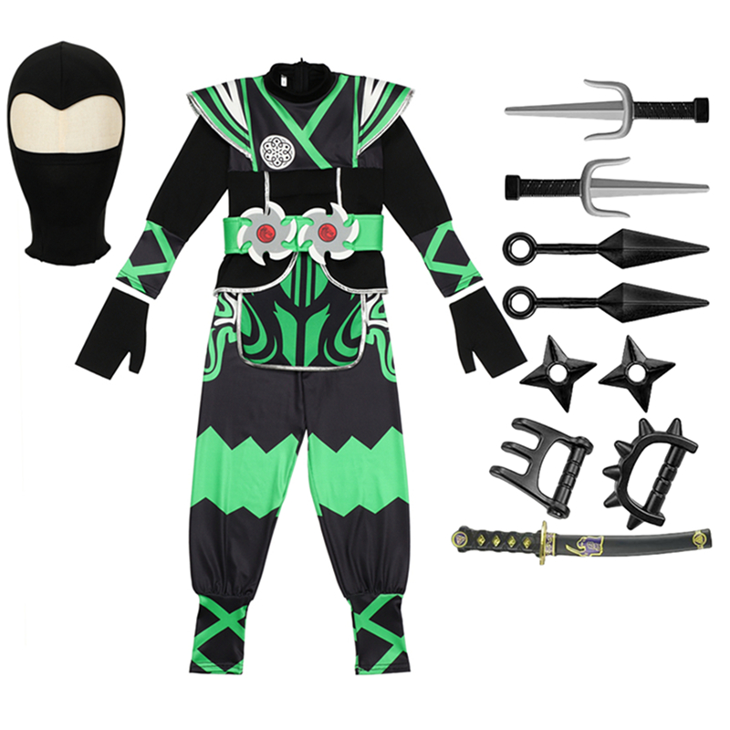 Green Ninja Costume for Kids w - Kids Toys Boys recensie en prijs