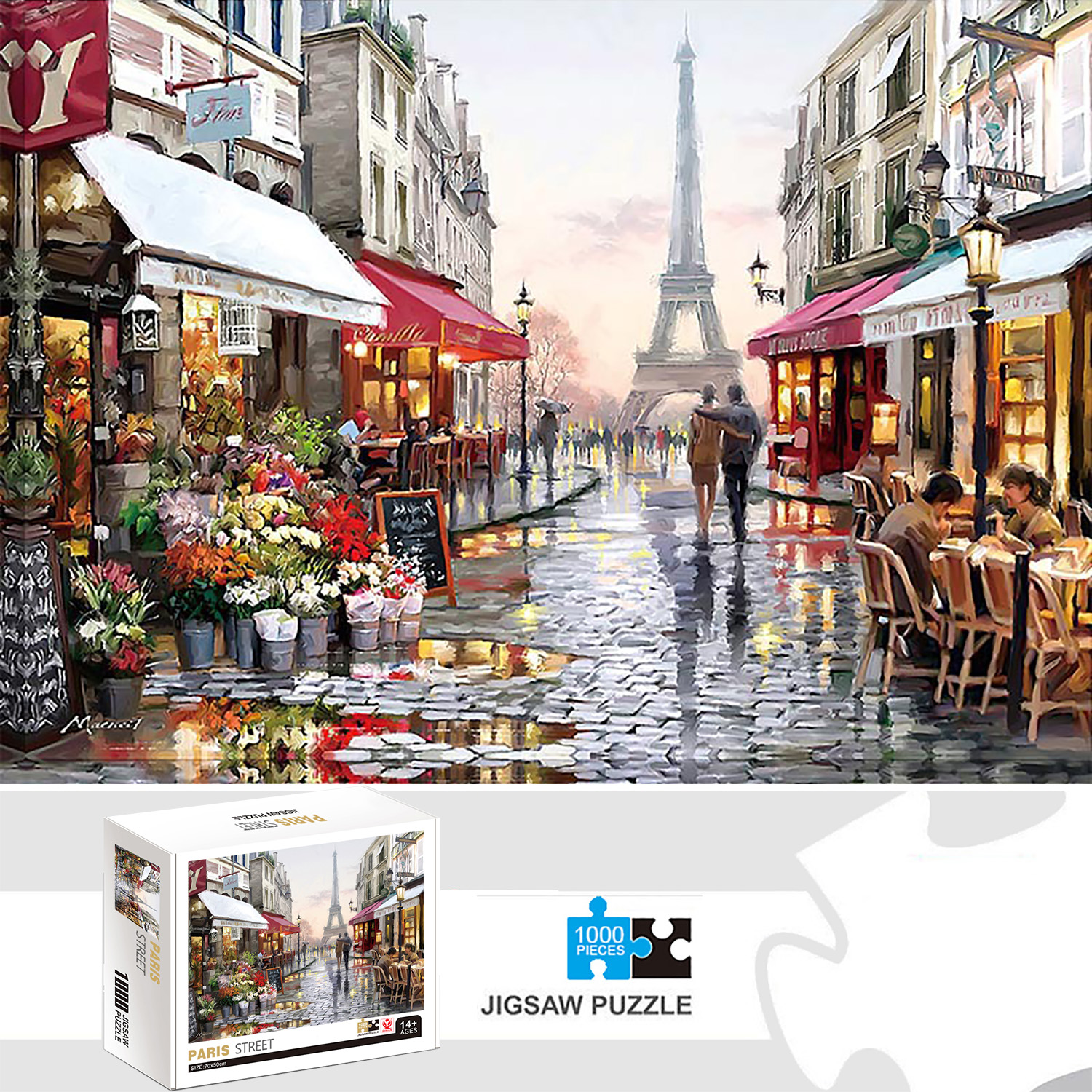 1000 Pieces Paris street Jigsa - Kids Toys Paris recensie en prijs