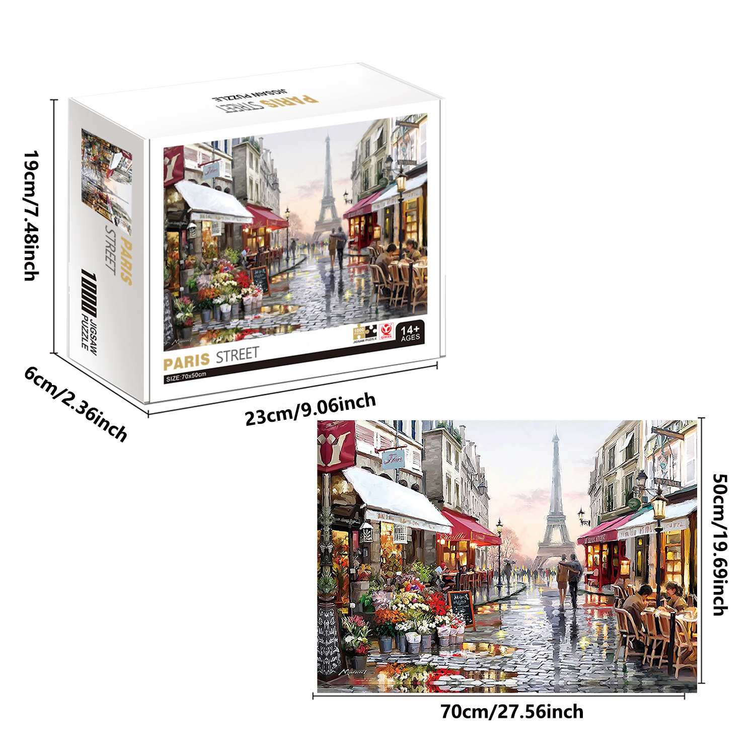 1000 Pieces Paris street Jigsa - Kids Toys Paris recensie en prijs