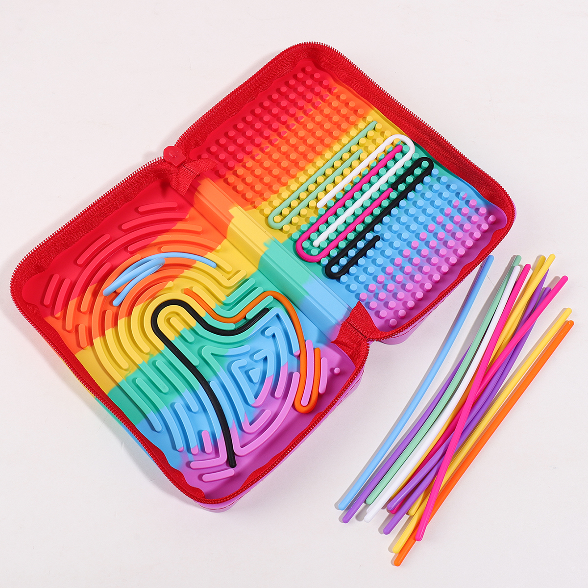 Silicone Rainbow Desk Statione - Sensory Fidget Toys recensie en prijs