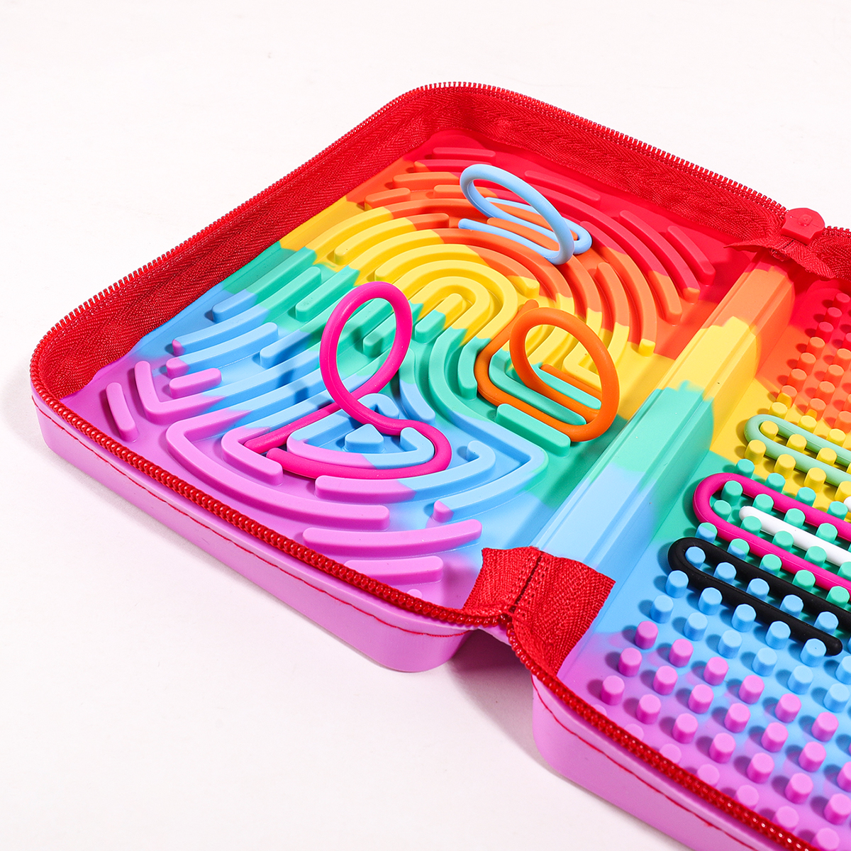 Silicone Rainbow Desk Statione - Sensory Fidget Toys recensie en prijs