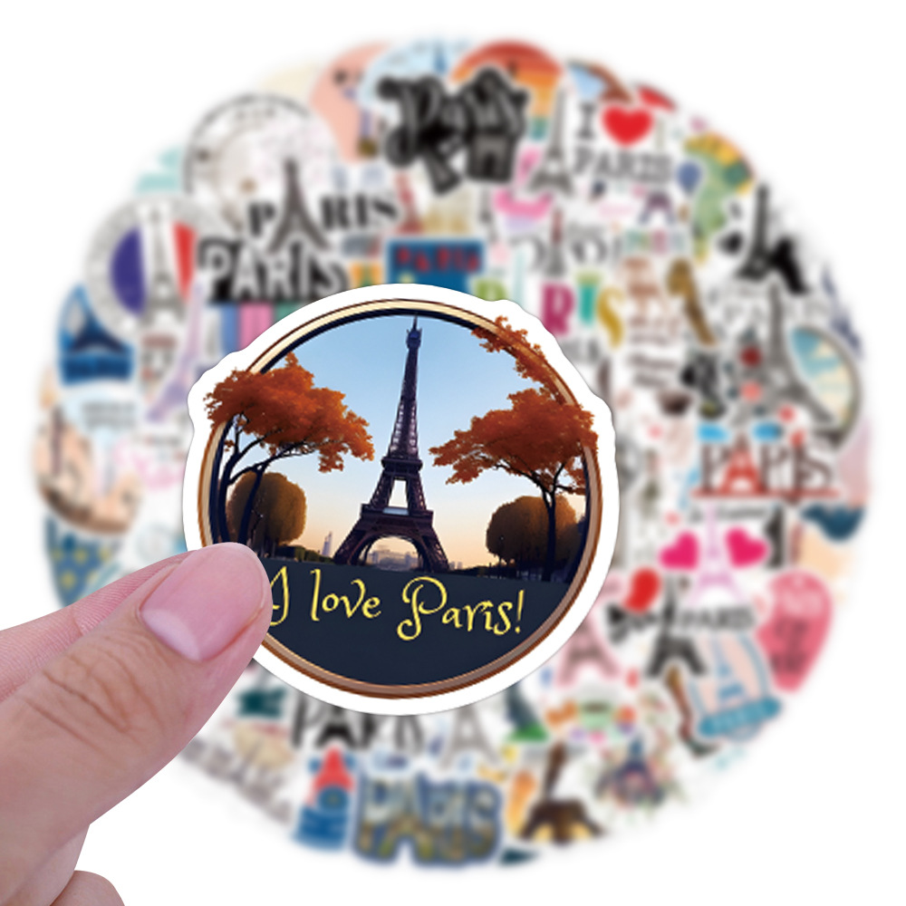 110PCSFrance Paris Stickers Tr - Kids Toys Paris recensie en prijs