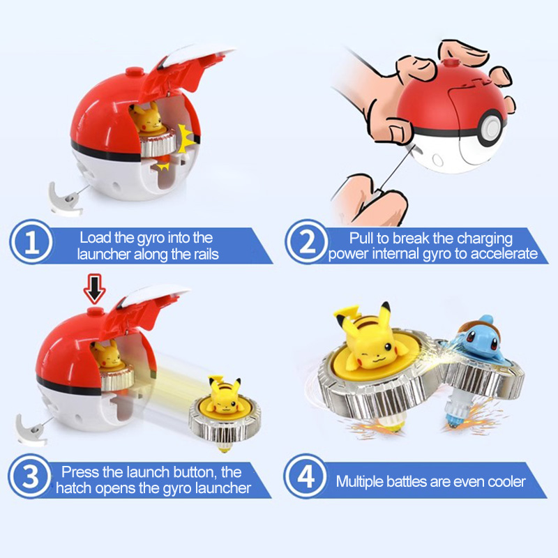 Pokemon spinning top ball toy  - Spin Top Gyro Toy recensie en prijs