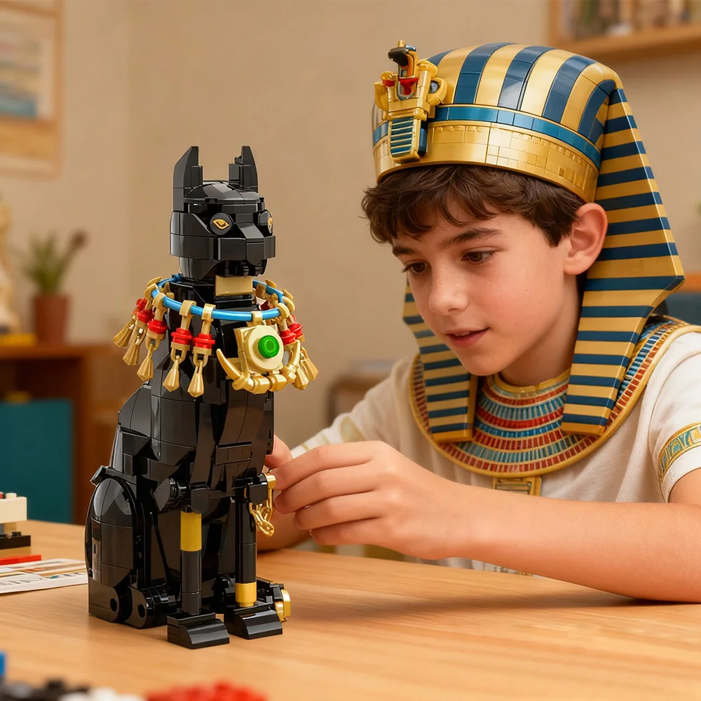 Gobricks MOC Egypt Cat Buildin - Kids Toys Egypt recensie en prijs