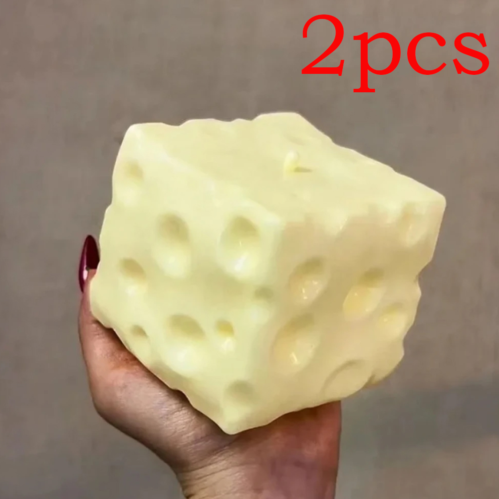 ◑Jumbo Cheese Cube Stress Ball - Sensory Fidget Toys recensie en prijs