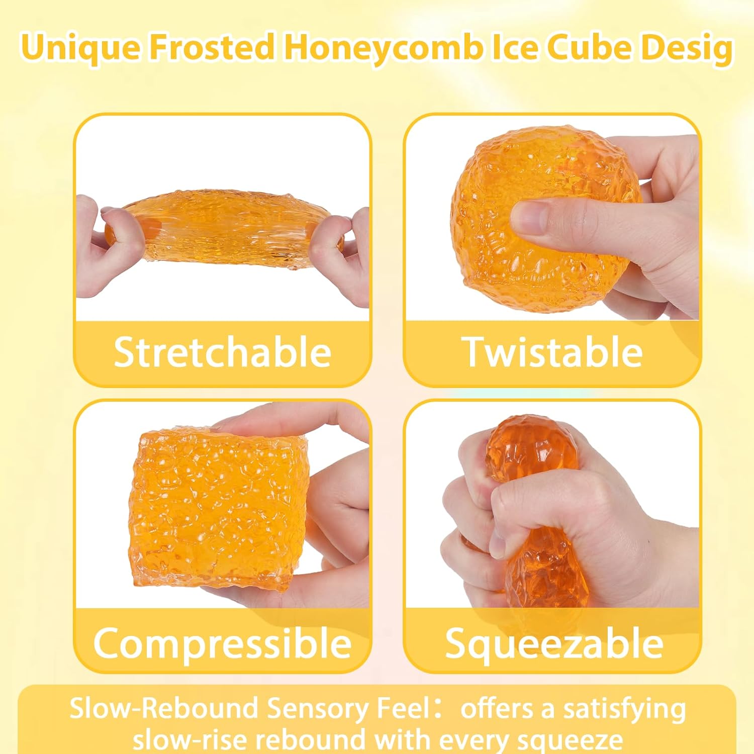 Frosted Honeycomb Ice Cube Squ - Sensory Fidget Toys recensie en prijs