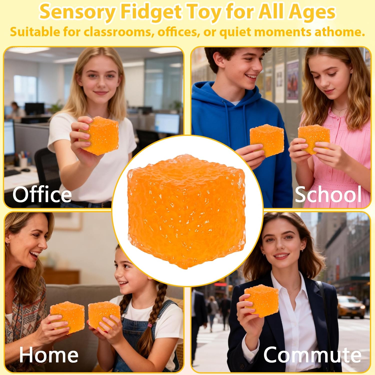 Frosted Honeycomb Ice Cube Squ - Sensory Fidget Toys recensie en prijs