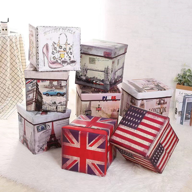Vintage Printed Folding Storag - Kids Toys Vintage recensie en prijs