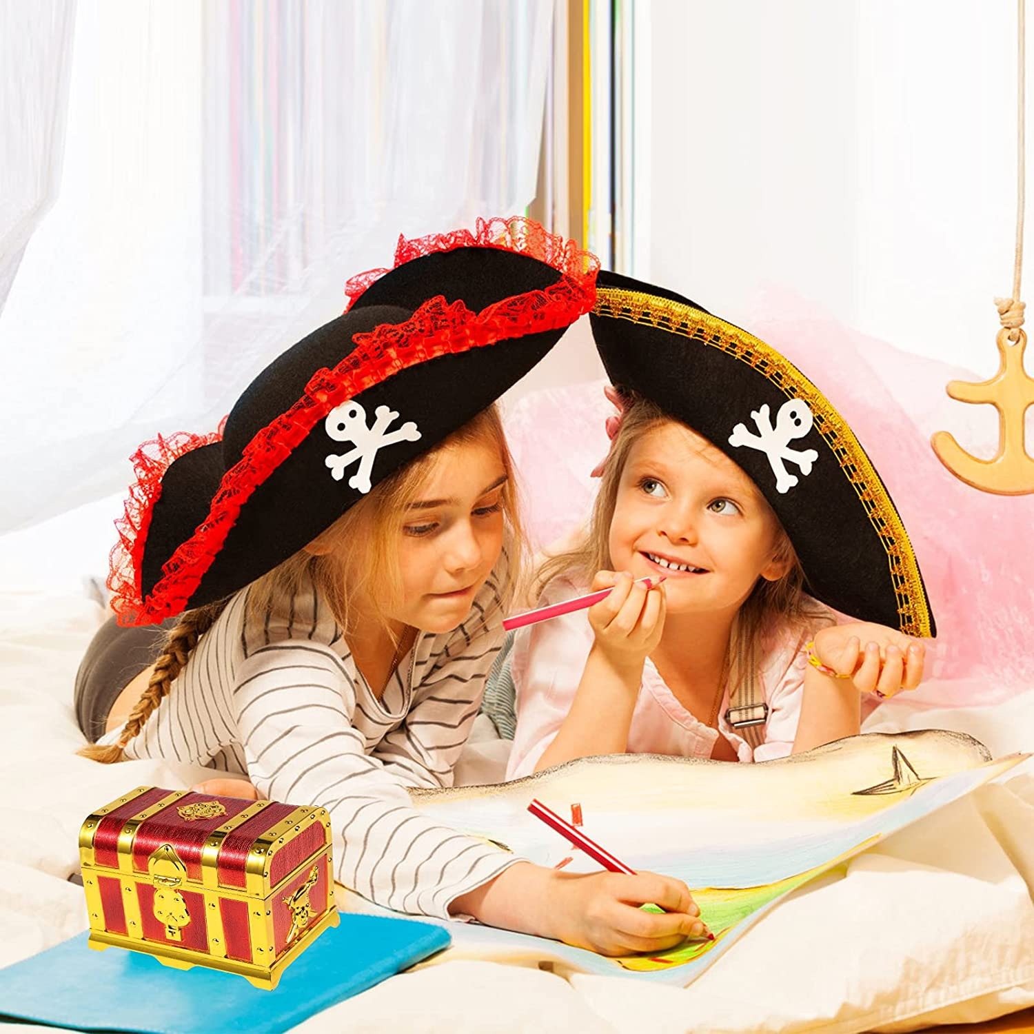 Pirate Treasure Chest Decorati - Kids Toys Vintage recensie en prijs
