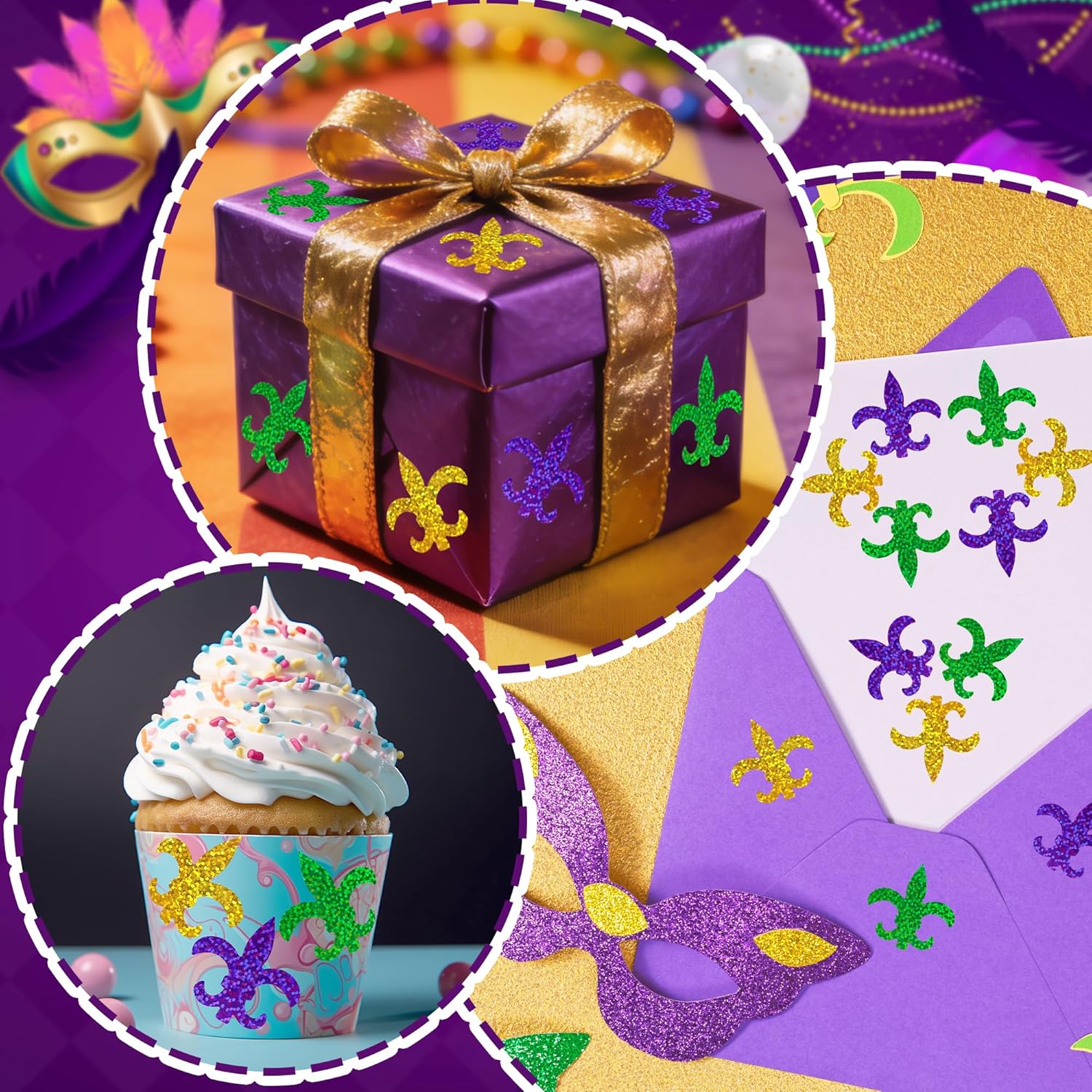 500Pcs Mardi Gras Stickers for - Laser Tag Set Kids recensie en prijs